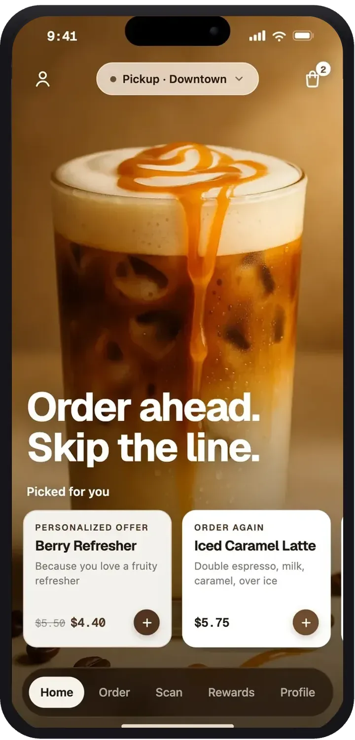 Coffee brand app