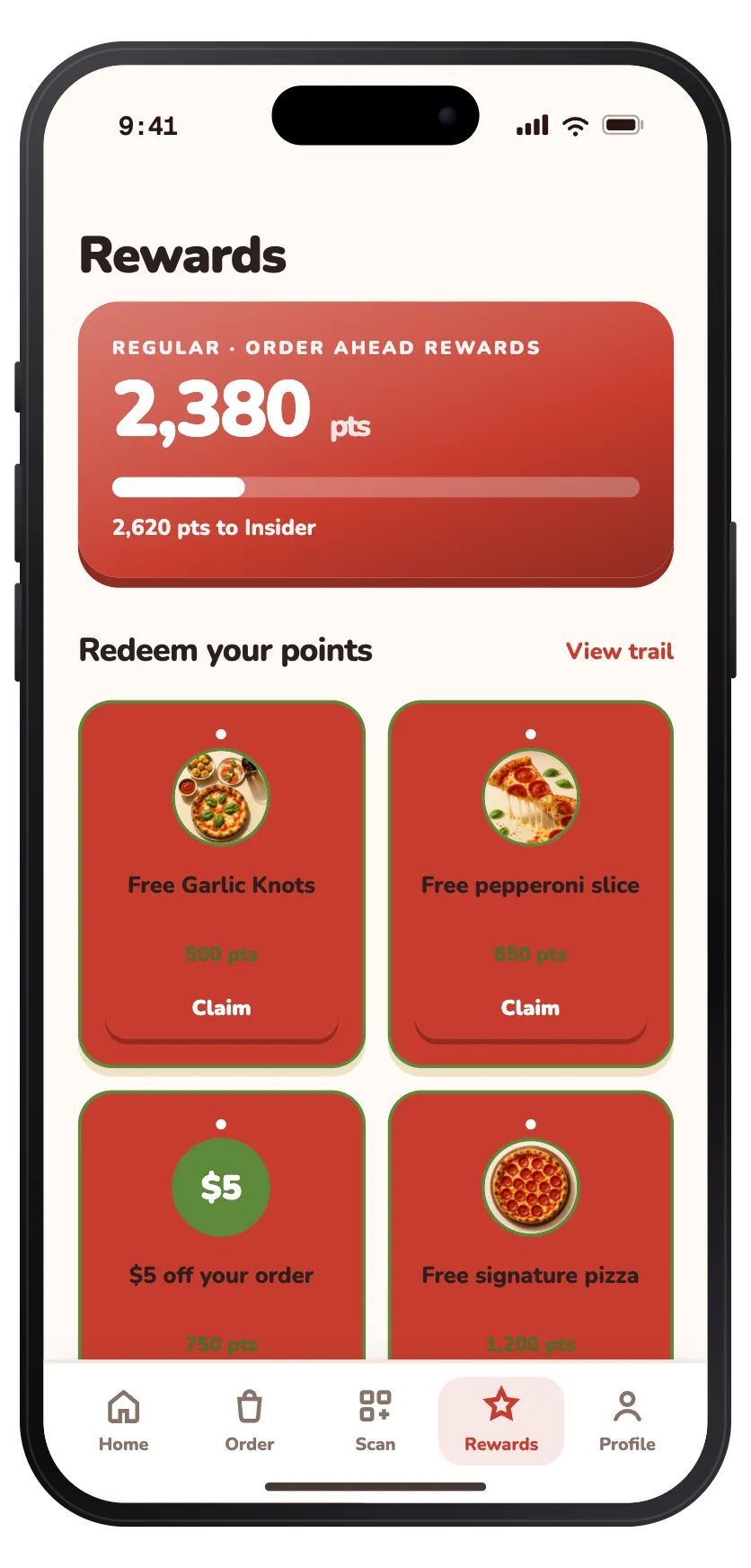 The playful direction's rewards screen